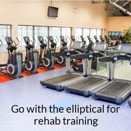 Elliptical for rehab training