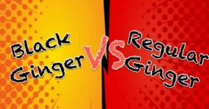 Black ginger vs regular ginger